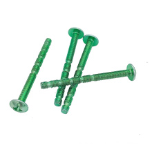 Grade 4.8 Bamboo Shaped Truss Head Iron and Stainless Steel Screw for Door Handle